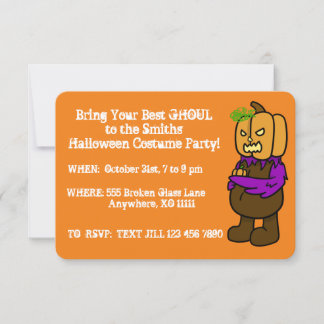 Halloween Costume Party Anpassade-inbjudningar OSA Kort