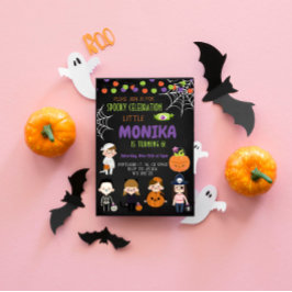 Halloween Costume party Birthday-inbjudan Inbjudningar
