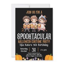 Halloween Costume Party Birthday Kids Party