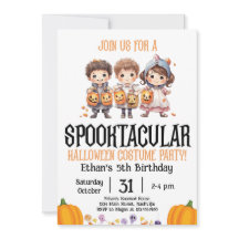 Halloween Costume Party Birthday Kids Party