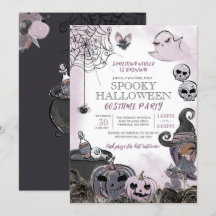 Halloween Costume Party Cute Spooky Witch Lila