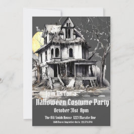 Halloween Costume Party, Haunted House Inbjudningar