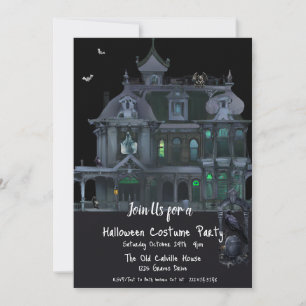 Halloween Costume Party, Haunted House Inbjudningar
