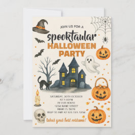 Halloween Costume Party-inbjudan Inbjudningar