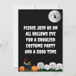 Halloween Costume Party-inbjudan Inbjudningar