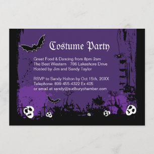 Halloween Costume Party-inbjudan Inbjudningar