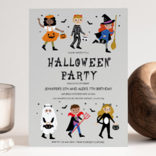 Halloween Costume Party-inbjudan Inbjudningar
