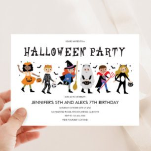 Halloween Costume Party-inbjudan Inbjudningar