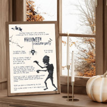 Halloween Costume Party-inbjudan