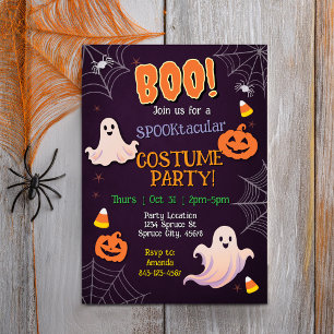Halloween Costume Party-inbjudan Inbjudningar