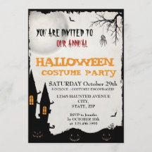 Halloween Costume Party-inbjudan