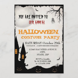 Halloween Costume Party-inbjudan Inbjudningar