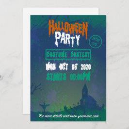 Halloween Costume Party-inbjudan Inbjudningar
