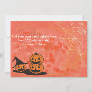Halloween Costume Party-inbjudan Inbjudningar