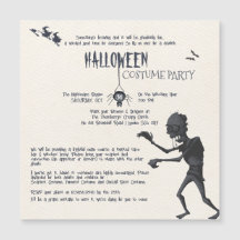 Halloween Costume Party-inbjudan