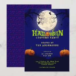 Halloween Costume Party Inbjudningar