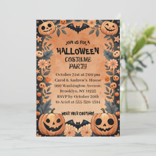 Halloween Costume Party Inbjudningar