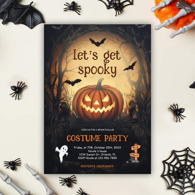 Halloween Costume Party Inbjudningar (Halloween Costume Party Invitation)