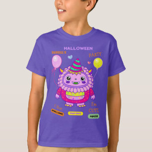 Halloween Costume Party Monsters pooky roligt Danc T Shirt