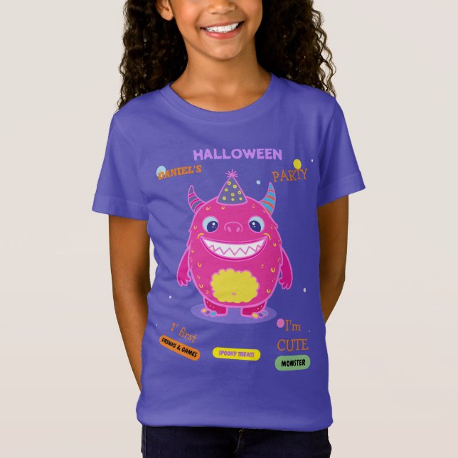 Halloween Costume Party Monsters pooky roligt Danc T Shirt (Framsida)