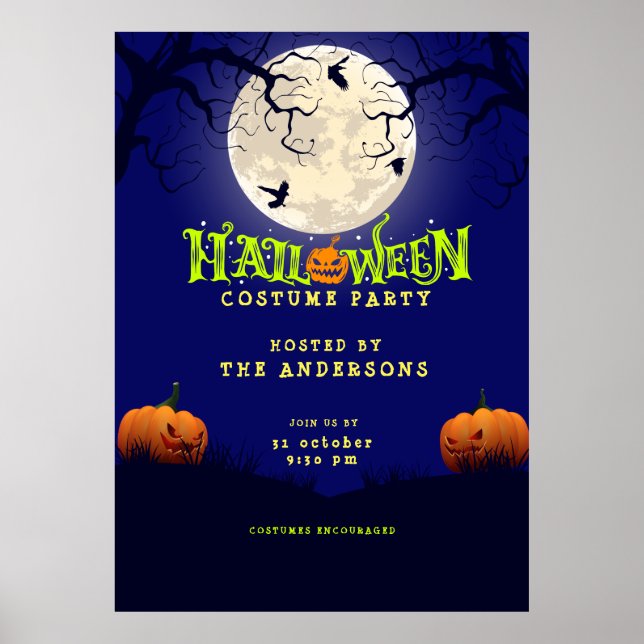 Halloween Costume Party Poster (Framsidan)