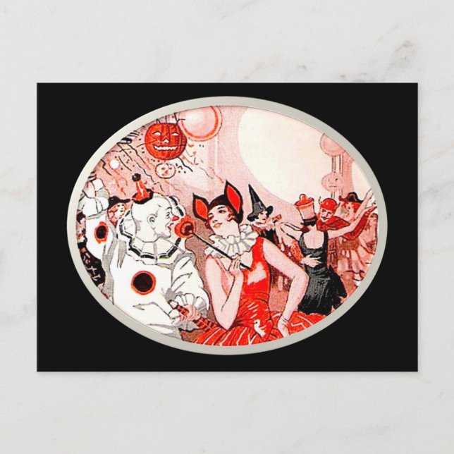 Halloween Costume Party Vykort (Framsida)