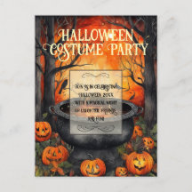 Halloween Costume Party Watercolor