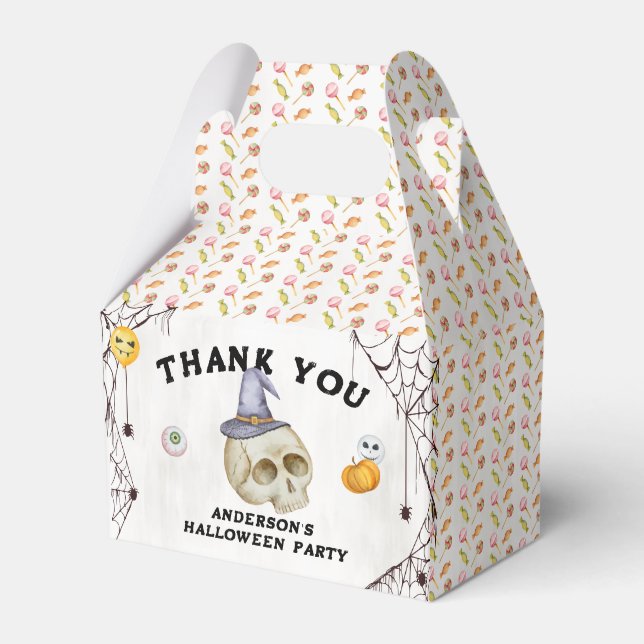 Halloween Costume Party Watercolor Presentaskar (Framsidan Sidan)