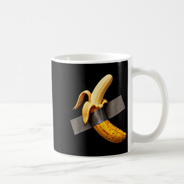 Halloween Costume Peeled Banana Funny Duct Tape Ba Kaffemugg (Höger)