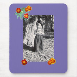 Halloween Costume Photo Marigolds Lila Mousepad Musmatta