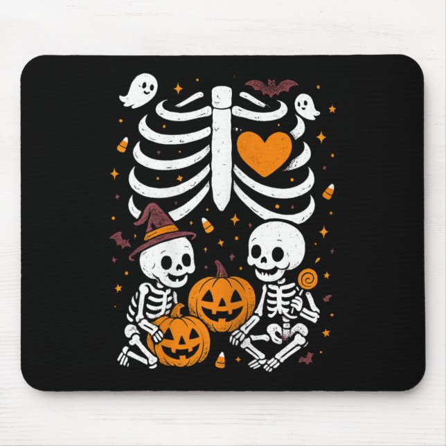 Halloween Costume Pregnant Woman Twins Pumpkin Rib Musmatta (Framsidan)