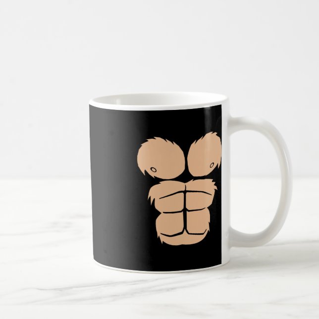 Halloween Costume Roligt Monkey Gorilla Chest Kost Kaffemugg (Höger)