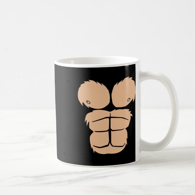 Halloween Costume Roligt Monkey Gorilla Chest Kost Kaffemugg (Höger)