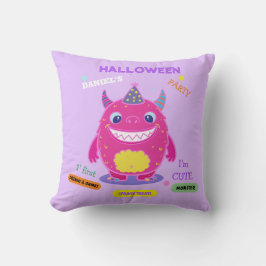 Halloween Costume rosa Monster pooky roligt Dance Kudde
