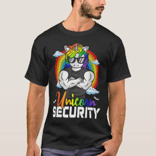 Halloween Costume Unicorn Security Matching Family T Shirt