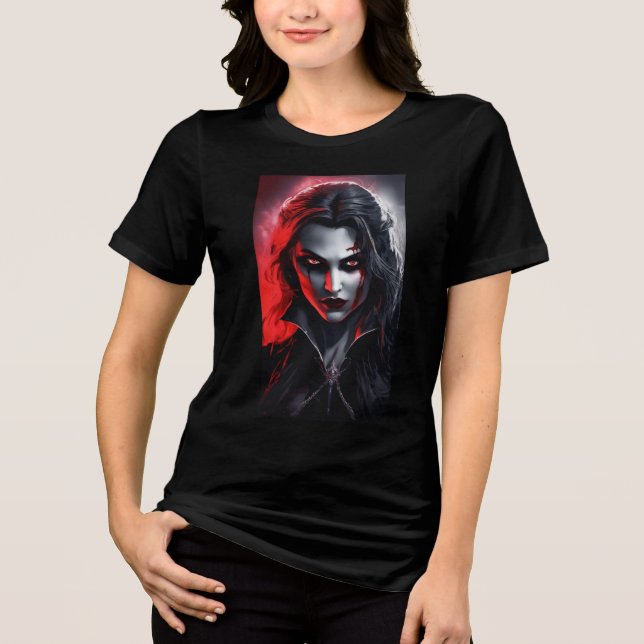 Halloween costume vampyr goth Blodsam T Shirt (Framsida)
