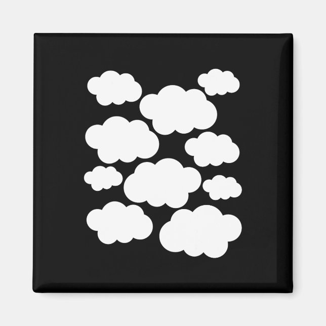 Halloween Costume White Clouds Magnet (Framsidan)