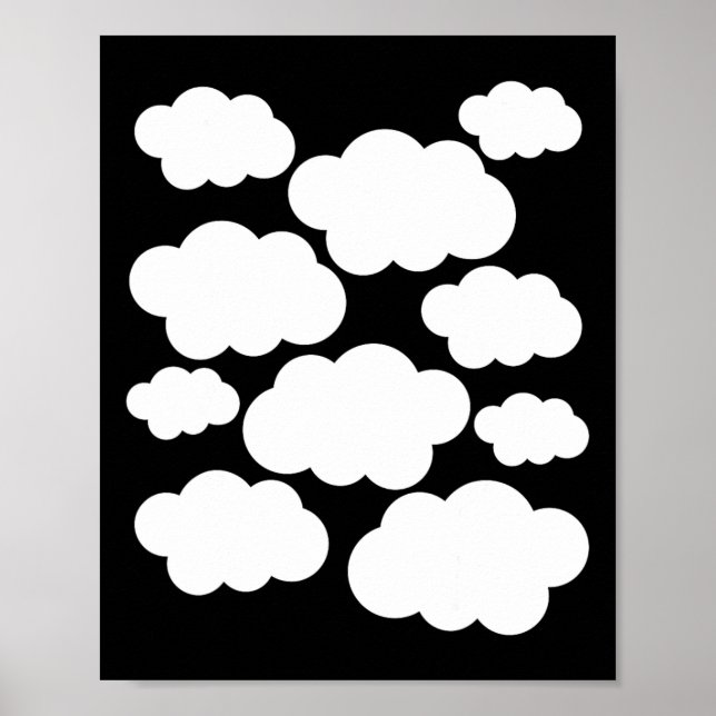 Halloween Costume White Clouds Poster (Framsidan)