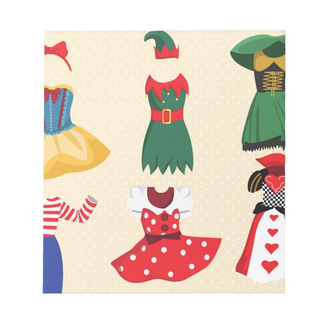 halloween-costumes anteckningsblock (Framsida)