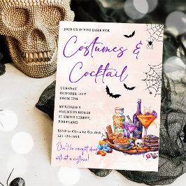 Halloween Costumes & Cocktails-inbjudan Inbjudningar