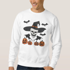 Halloween Costumes, Creepy Fladdermus Witch Hat Sk Lång Ärmad Tröja