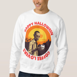 Halloween Costumes, ett kaffe älskare Lång Ärmad Tröja