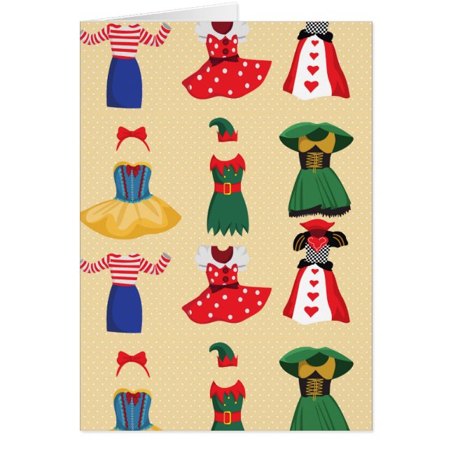 halloween-costumes hälsningskort (Framsidan)