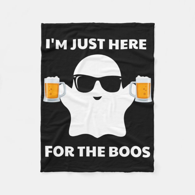 Halloween Costumes jag är här för boosöl Fleecefilt (Framsidan)