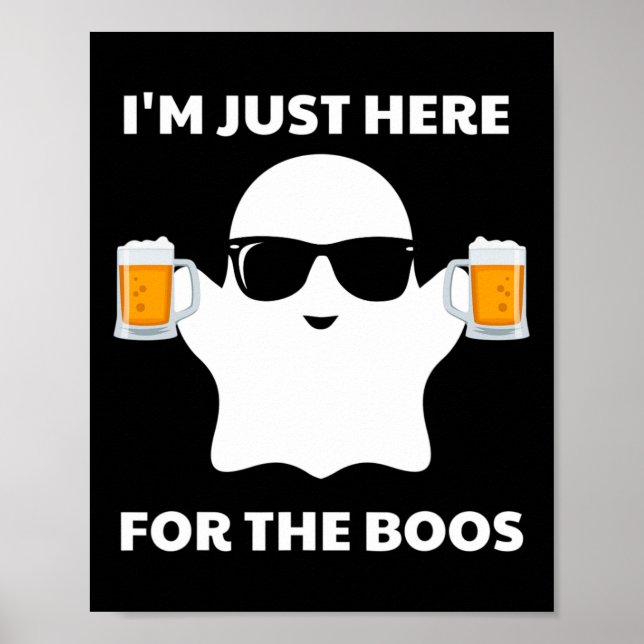 Halloween Costumes jag är här för boosöl Poster (Framsidan)