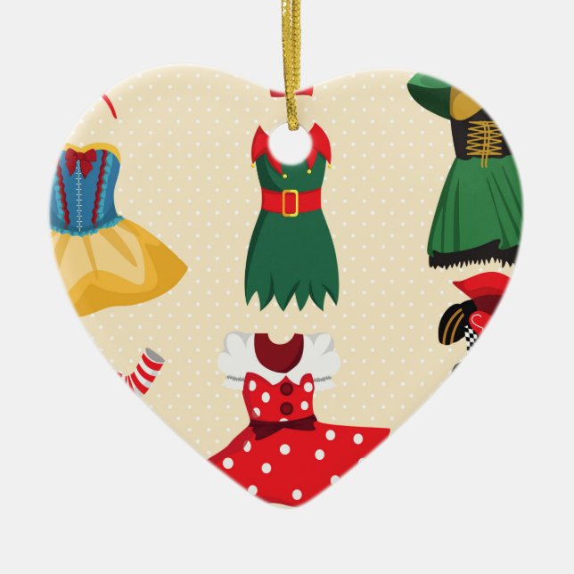 halloween-costumes julgransprydnad keramik (Framsidan)