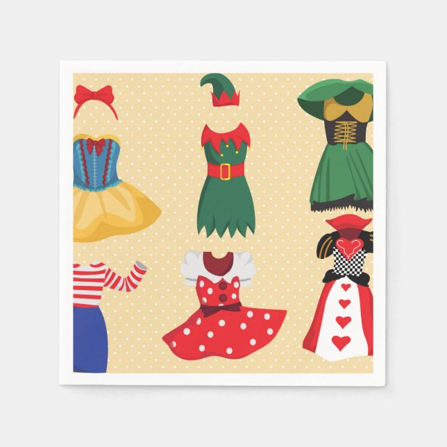 Halloween Costumes pappra blöjor Pappersservett (Framsidan)