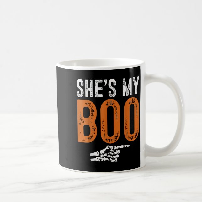 Halloween Costumes Shes My Boo Couple Matching Par Kaffemugg (Höger)