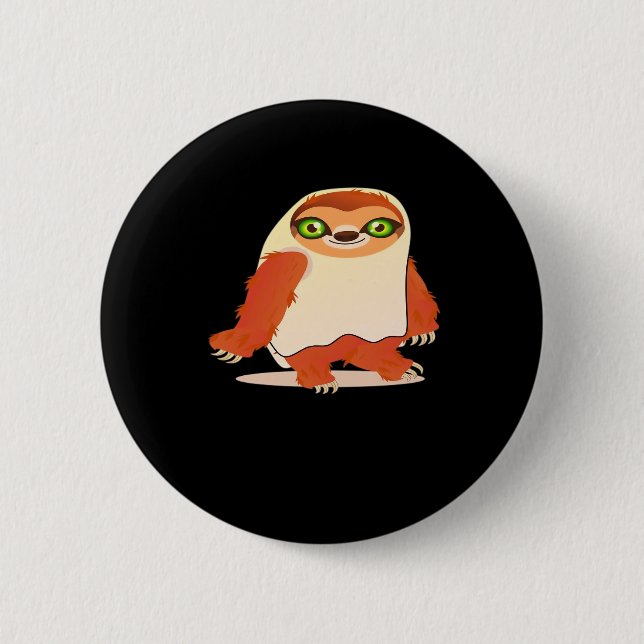 Halloween costumes sloth Oversized T-Shirt Knapp (Framsida)