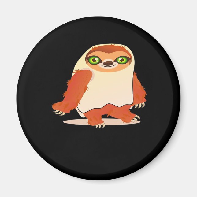 Halloween costumes sloth Oversized T-Shirt Magnet (Framsidan)